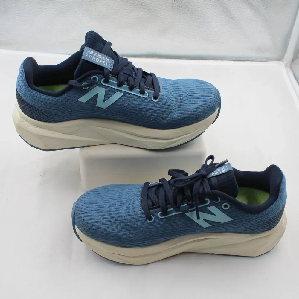 New Balance FuelCell Propel v5 Size 7 Women Running Gym Shoes Heron Blue Navy